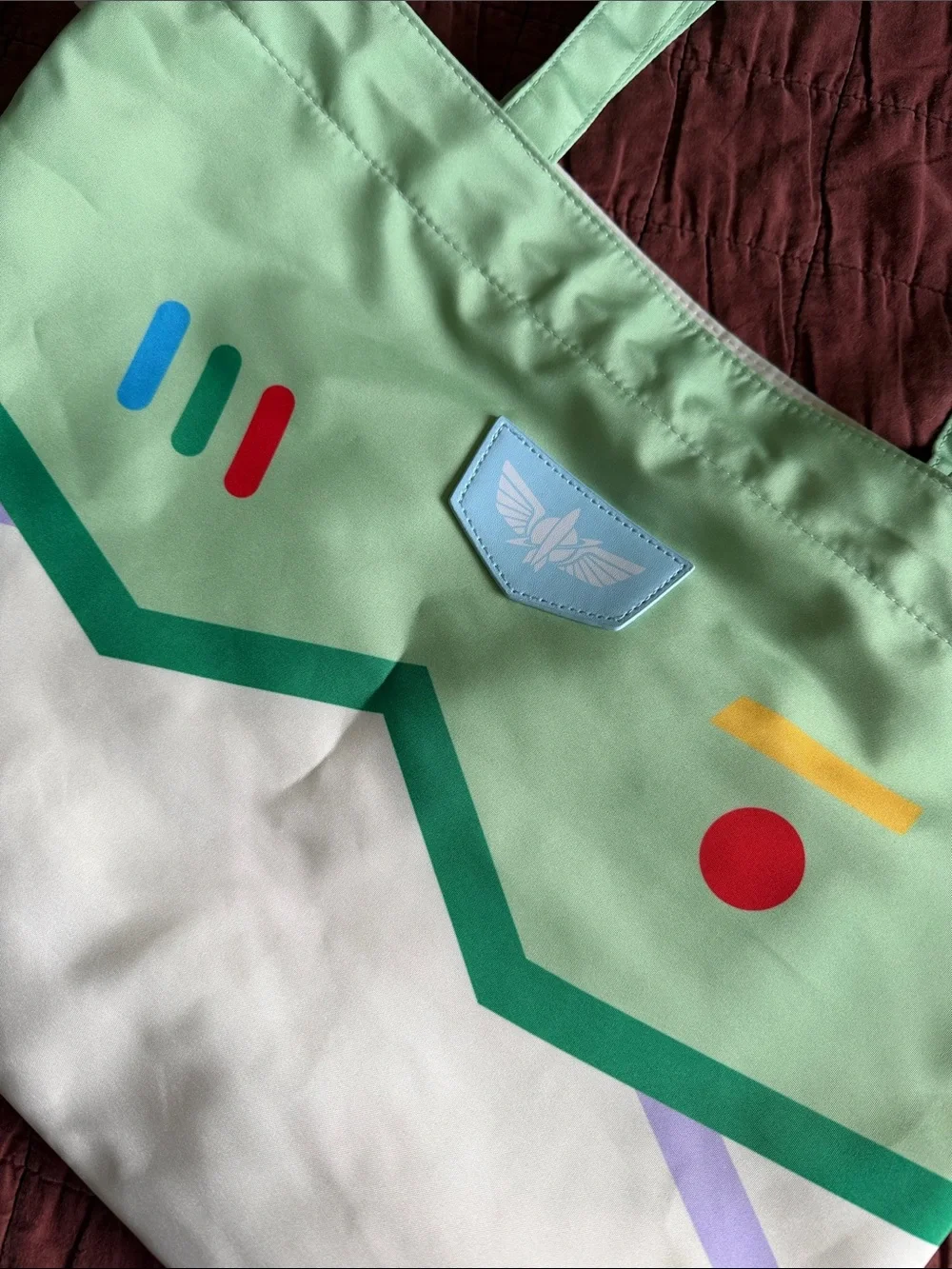 Toy Story Buzz Lightyear Green Canvas Tote Bag